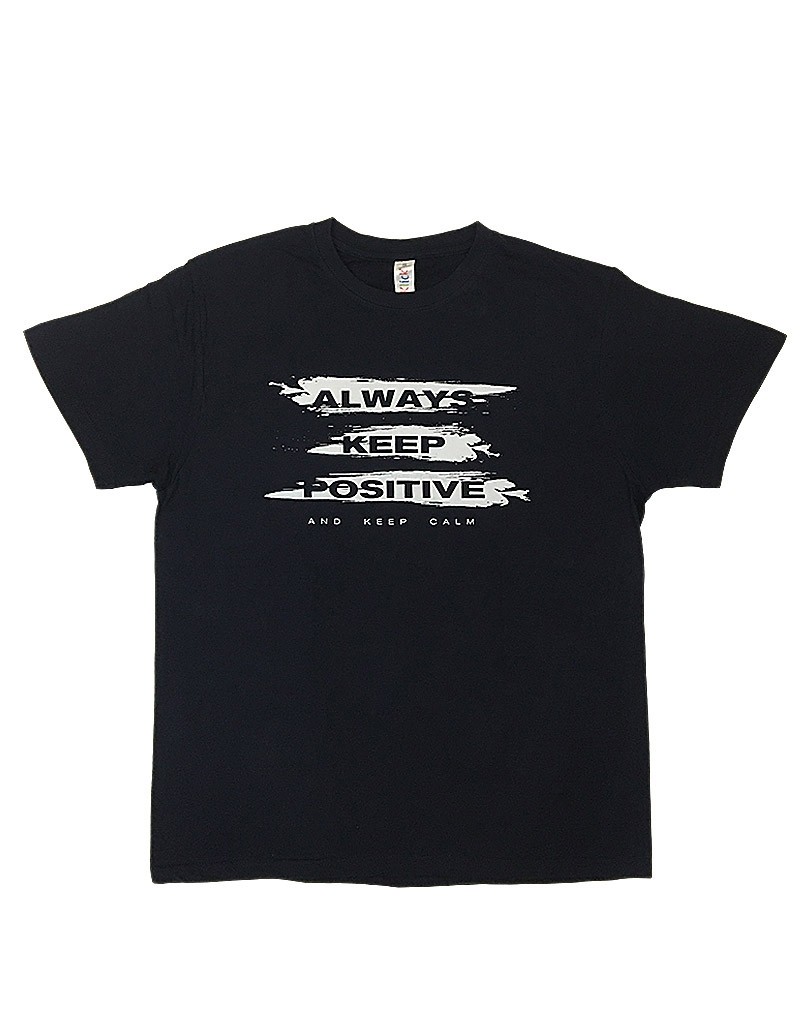 mens-tshirt-d055-always-keep-positive-themooncat-navy